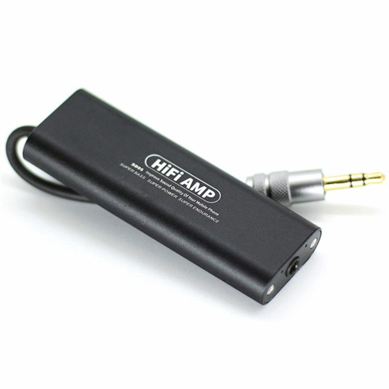 AMPLIFICADOR DE AURICULARES ARTEXTREME SD05 HIFI profesional portátil Mini 3,5mm auriculares Amp (negro)