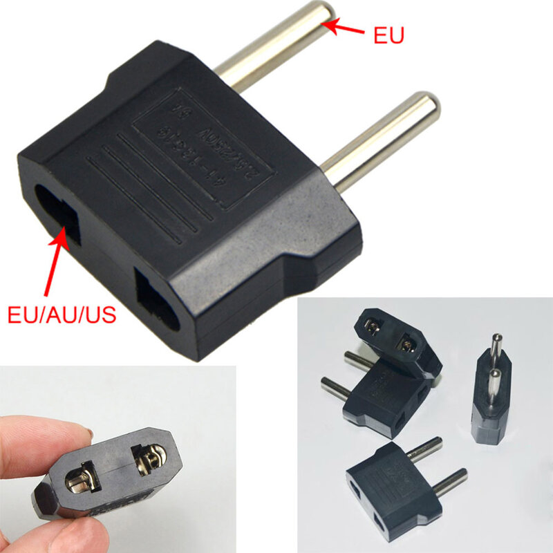 1 шт. США в ЕС Plug адаптеры питания Белый путешествия мощность Plug адаптер конвертер стены зарядное устройство #23