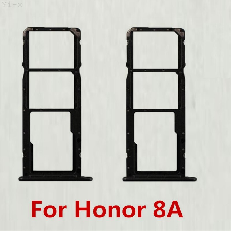 Bandeja de tarjeta SIM para Huawei Honor 8A, soporte de tarjeta SIM, ranura, piezas de repuesto