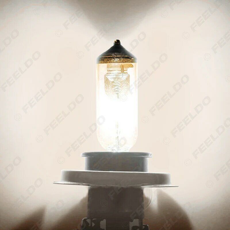Feeldo-lâmpada halógena h7 de 10 peças, 55w, 12v, super branca para neblina, estacionar, farol de carro, fonte de luz