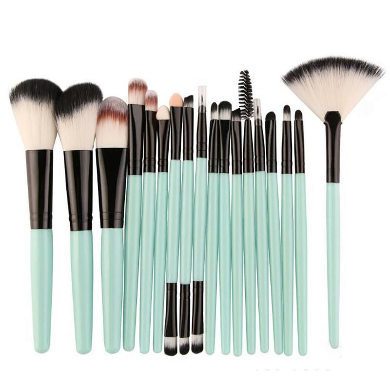 18 Pcs/Set Makeup Brushes Foundation Eyeshadow As picture Blush Home Nylon Contour Brush Face, Tools General