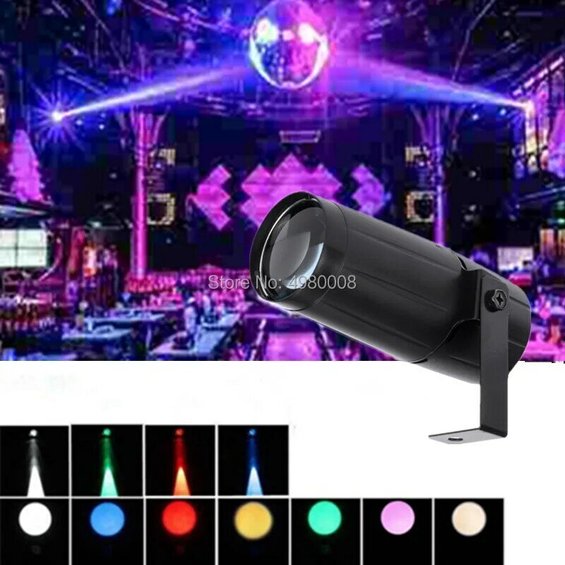 Disco Ball Pin Spot Licht Met R/G/B/W Podiumlichtstraal Schijnwerper Verlichting Voor Spiegelbalclub Dj-Evenementen, Etalage Lamp