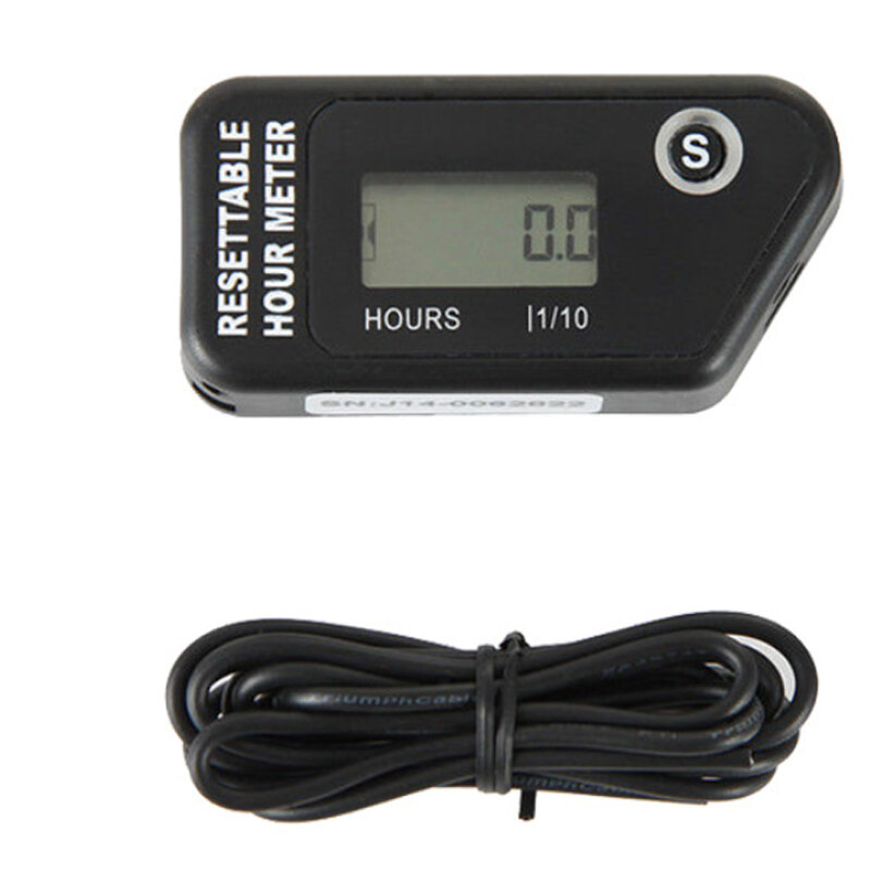 Digital Hour Meter Tachometer For Outboard Motor Lawn Mower Motocross Motorcycle Marine Chainsaw Pit