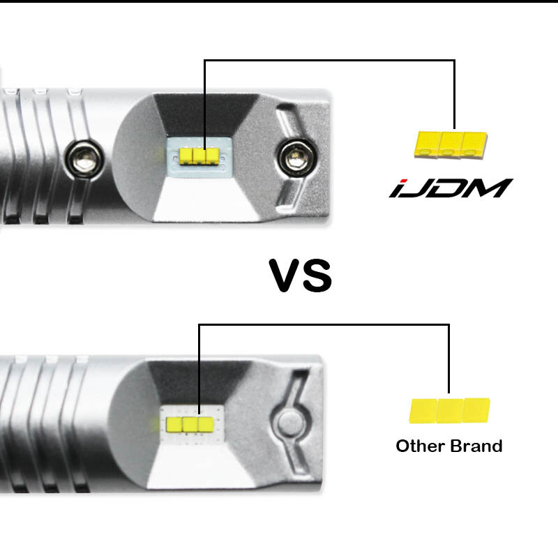 IJDM-bombilla LED Canbus blanca sin Error BA15S, 6000K, 1156 P21W, MK6 para Volkswagen, luces de circulación diurna, 12V