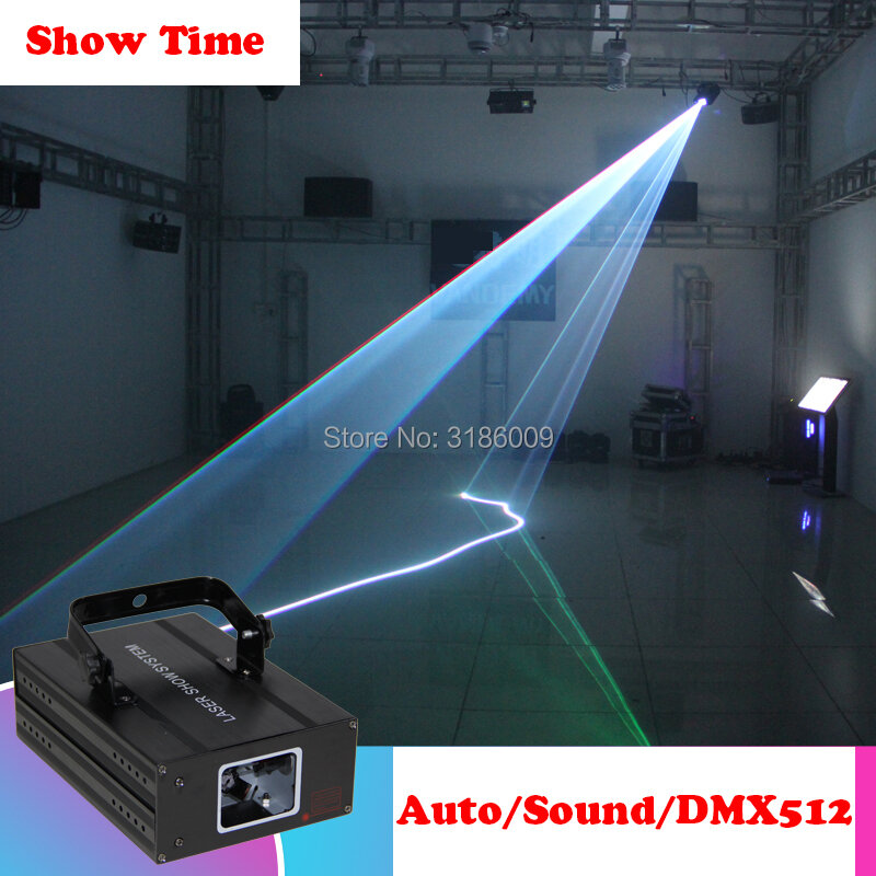 Show Time home party DJ Laser Projector scanner Line Laser dmx rgb Stage Effect Lighting for Disco Xmas Party 1 hole laser show