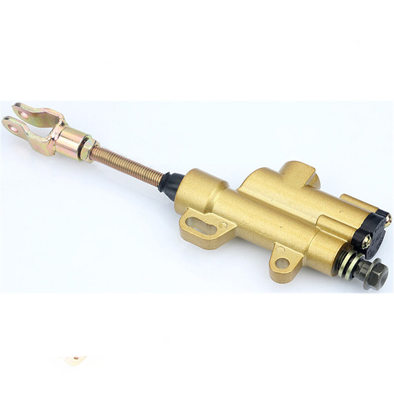 Color dorado cilindro de freno trasero 10mm para suciedad Pit Mx Atv bici Buggy 50/70/90/110/125/150/200 Cc