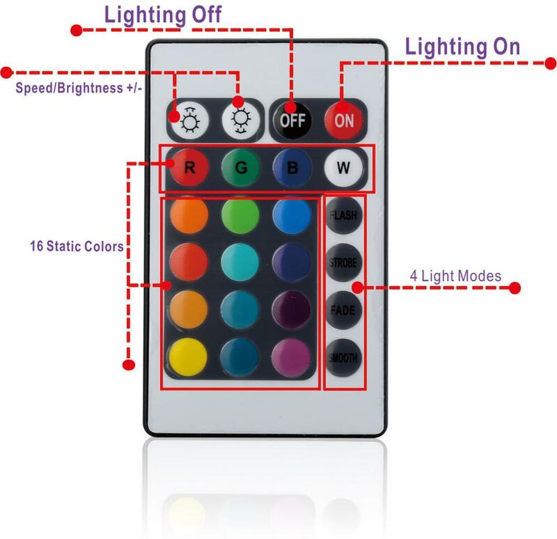 Đám Cưới Paprty Trang Trí Đèn Chìm LED Floralytes Có Remote Contorl, Trắng/Trắng Ấm/RGB Đổi Màu