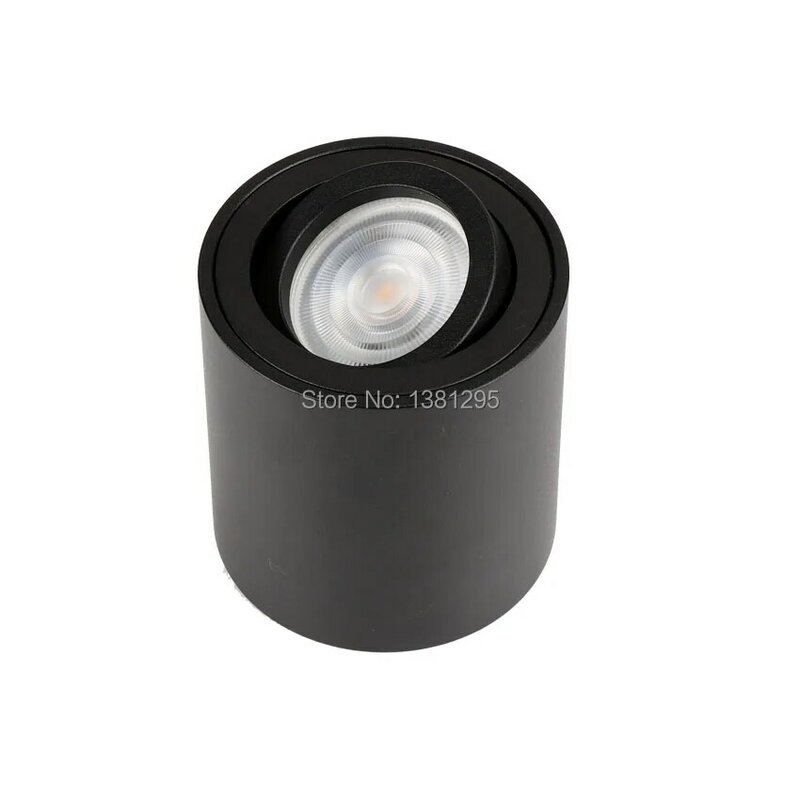 100pcs Surface Mount Adjustable LED Spotlight GU10 Ceiling Spot Light Fixture GU 10 Down Lamp Fittting Round Square Black White
