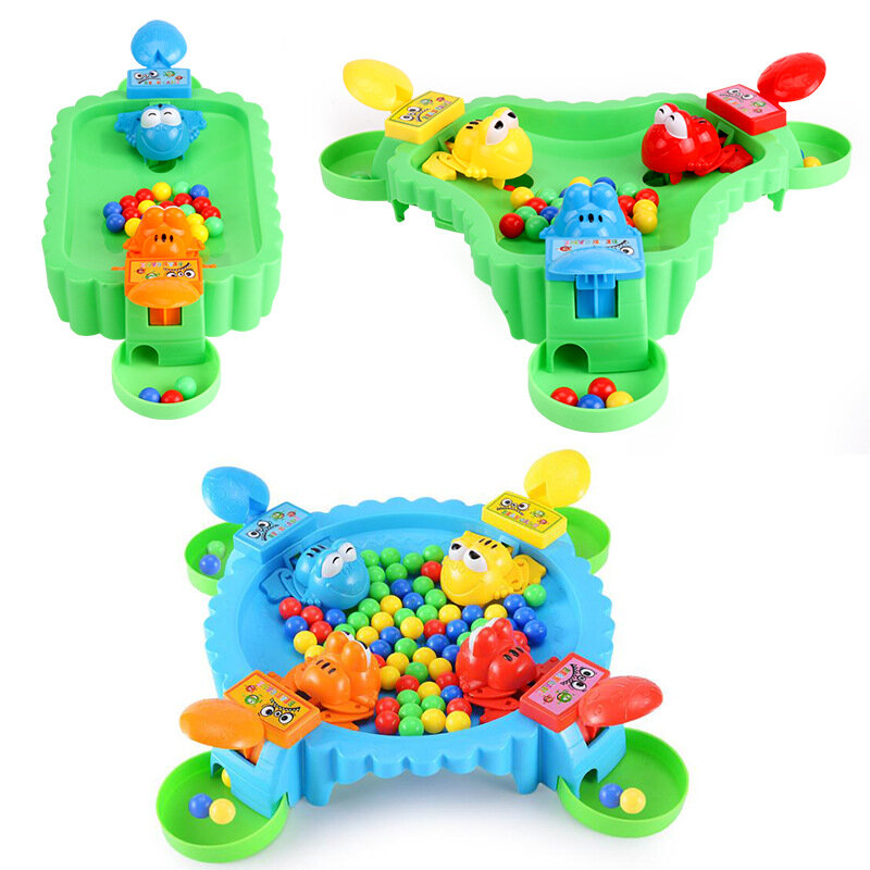 Desktop Game Frogs eat bean toys Children Interactive board games antistress Crazy Party Prank Funny Educational toy Kid Gifts