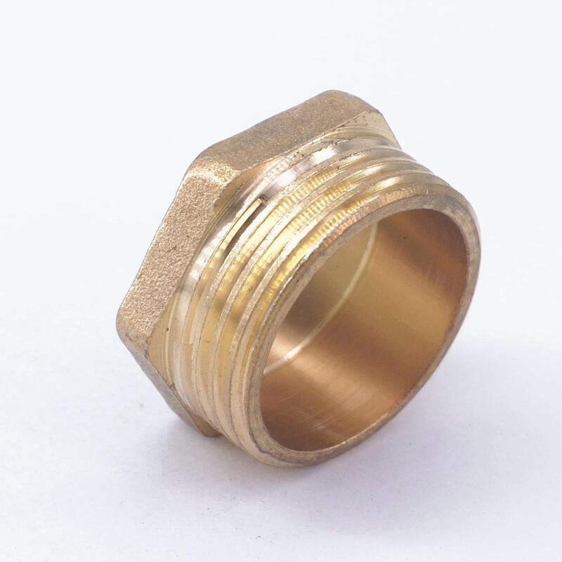 1" BSPP Male Brass Pipe Countersunk Plug Outer Hex Socket End Cap Stopper