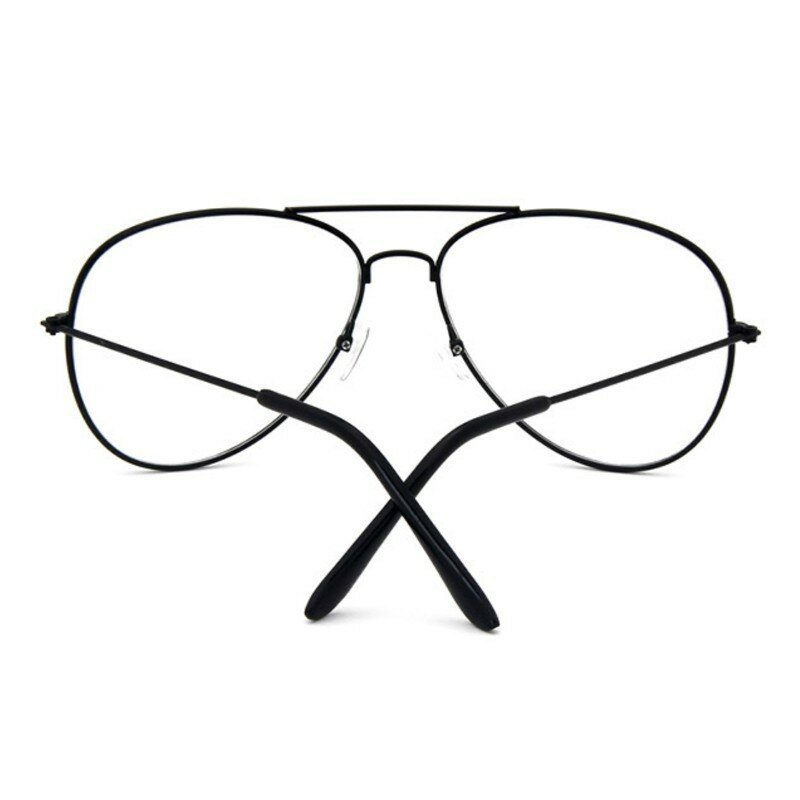 Солнцезащитные очки в классической оправе для мужчин и женщин, авиаторы в золотой оправе с прозрачными линзами, в стиле пилота
