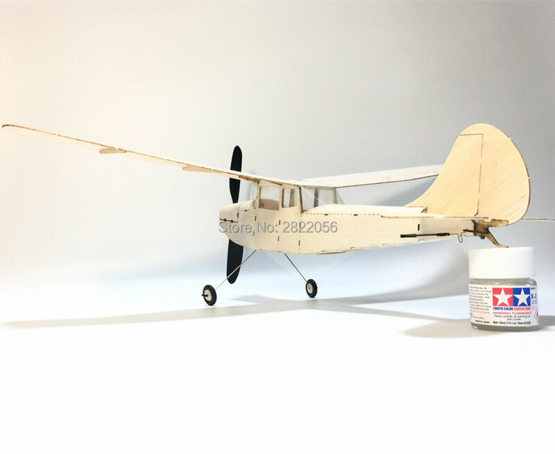 Min RC Plane Laser Cut Balsa Wood Airplane Kit cessna L-19 Model Building Kit Outdoor Toys For Children Kids Gifts