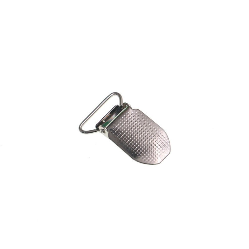 Clips à bretelles en métal argenté, 20mm, 5 pièces/lot, accessoires de bricolage, à pois, ceinture, inserts rectangulaires