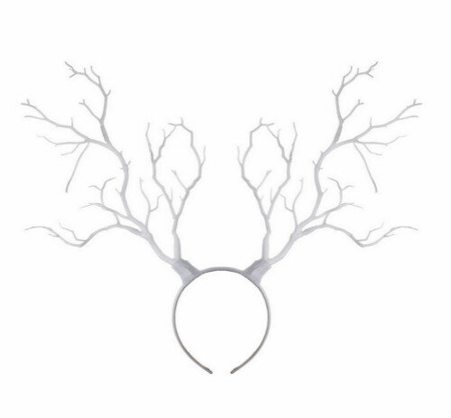 Long Antlers Tree Branches Chifres, Chapéu Cabelo Headband, Festa Cosplay, Vestido extravagante, Novo