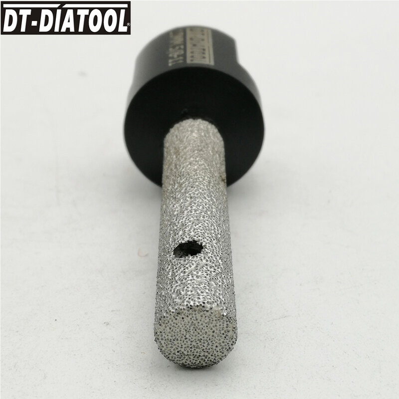 DT-DIATOOL 2 pçs/set diâmetro 10mm vácuo soldadas diamante dedo bits para porcelana duro cerâmica mármore granito com 5/8-11 conexão