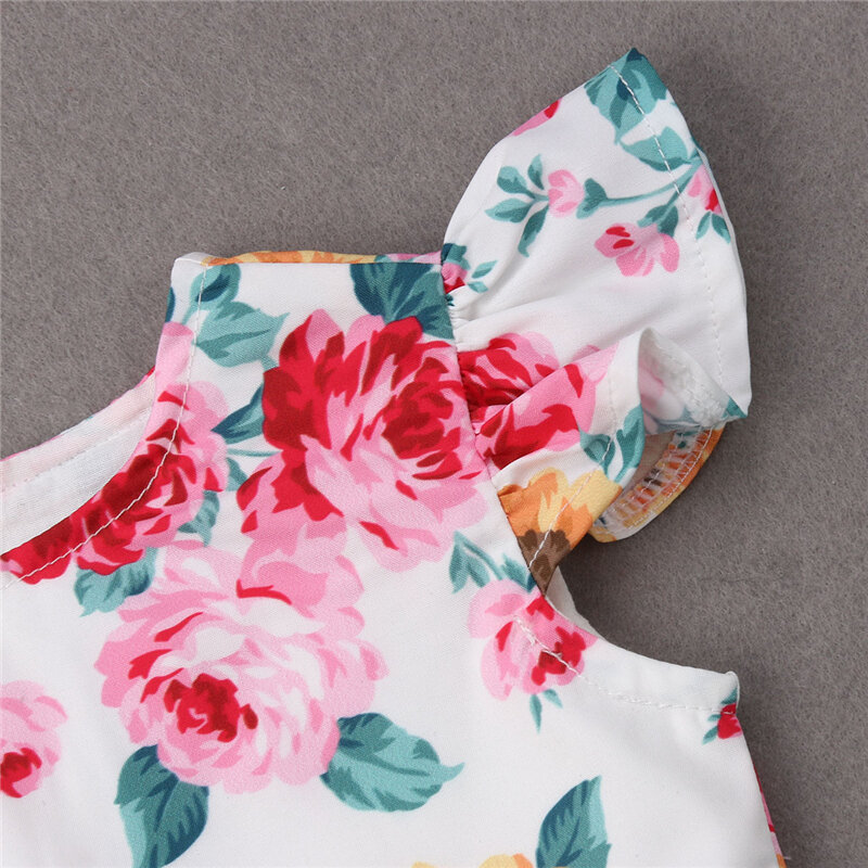toddler baby girl sleeveless floral dress baby girl