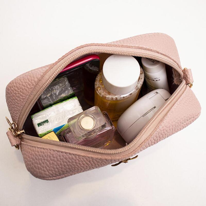Женская Повседневная мини-сумка на одно плечо прямоугольной формы, сумка из искусственной кожи для телефона и монет, новая трендовая сумка ...