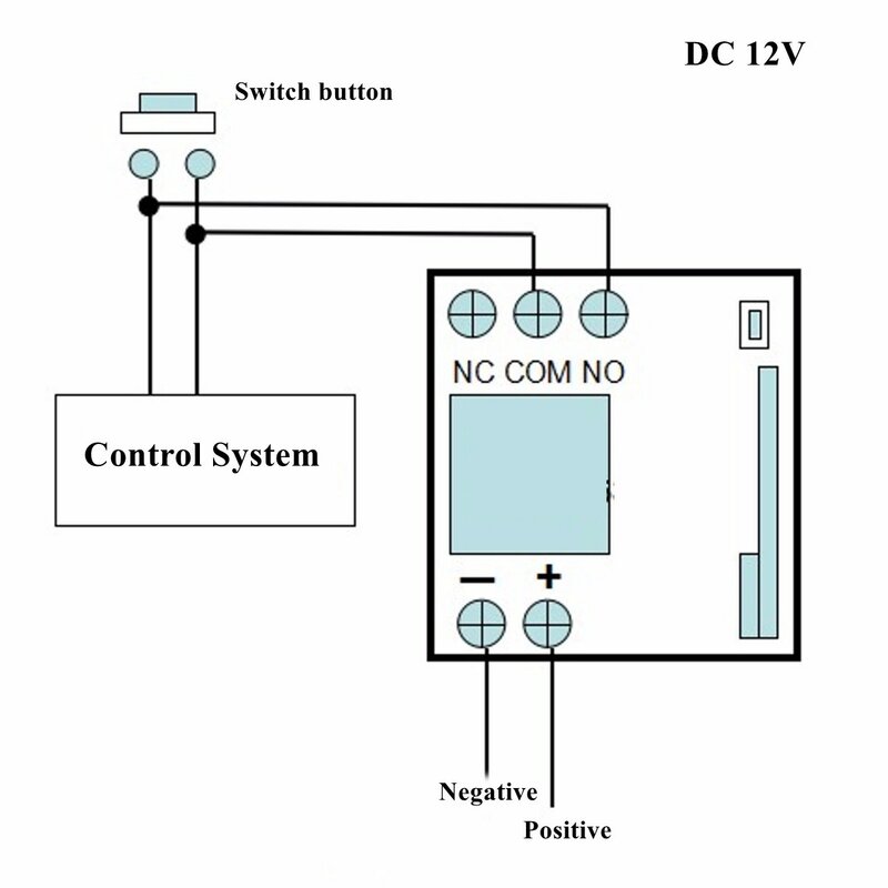DC12V 10A Relé 1 CH RF Interruptor de Controle Remoto Transmissor com Receptor Sem Fio 315 mhz controle remoto