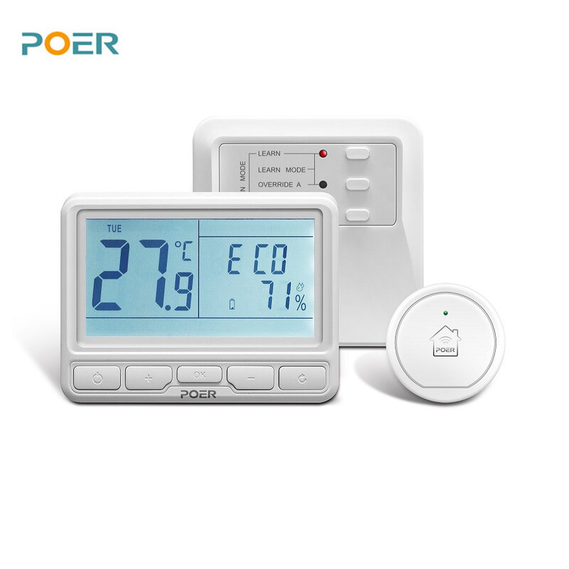 POER Wireless Wifi riscaldamento termostato intelligente termoregolatore regolatore di temperatura digitale per caldaia a gas pavimento caldo con Alexa