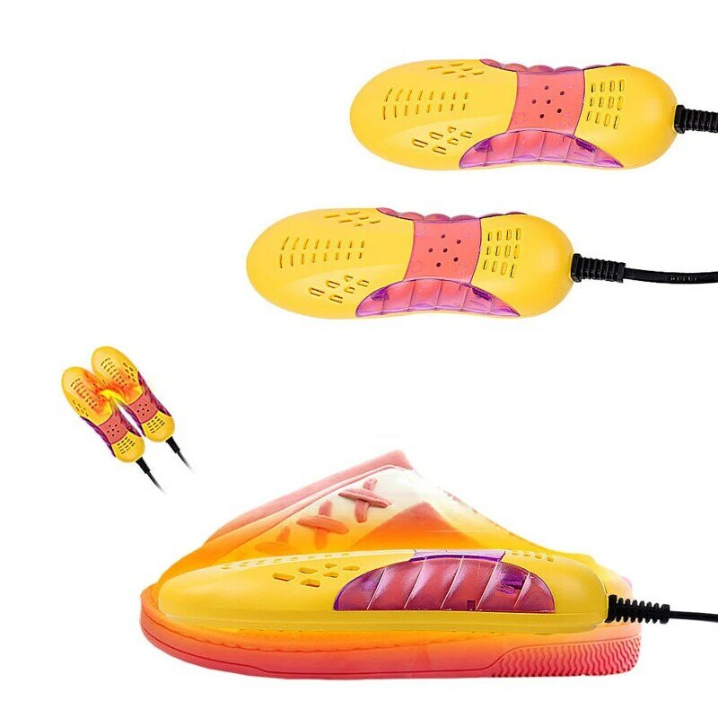 Wyścig fioletowe światło w kształcie samochodu suszarka do butów ochraniacz na stopę Boot zapach dezodorant osuszanie urządzenie wielofunkcyjne buty suszarka podgrzewacz