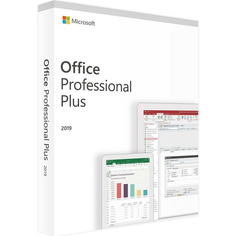 Microsoft Office 2019 Professional Plus Licenza | 1 dispositivo, Finestre 10 PC Del Prodotto di Download Chiave
