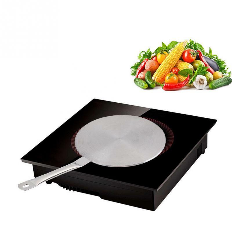 20 cm 24 cm Placa de Guia de Aço Inoxidável Fogão de Indução Térmica, cooktop fogo Disco Conversor Panelas Para cozinha ferramenta Magnética