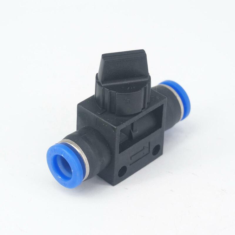 Fit Tube O/D 8Mm Pneumatische Hand Afsluiter Push In Connector Quick Release Air Montage