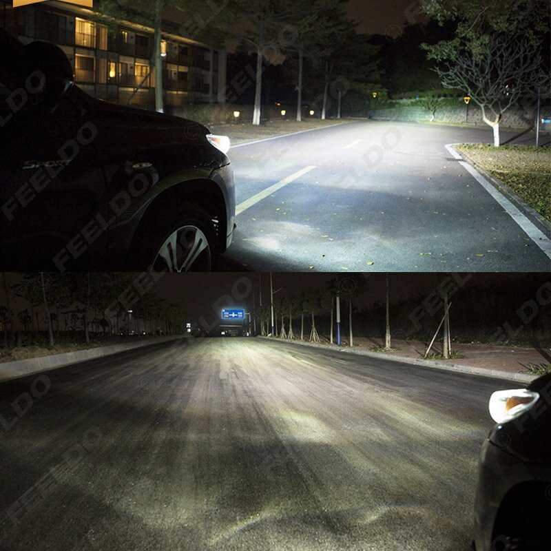 FEELDO – phares antibrouillard blancs pour voiture H3 55W 12V, 10 pièces, ampoules halogènes, Source de lumière pour Parking