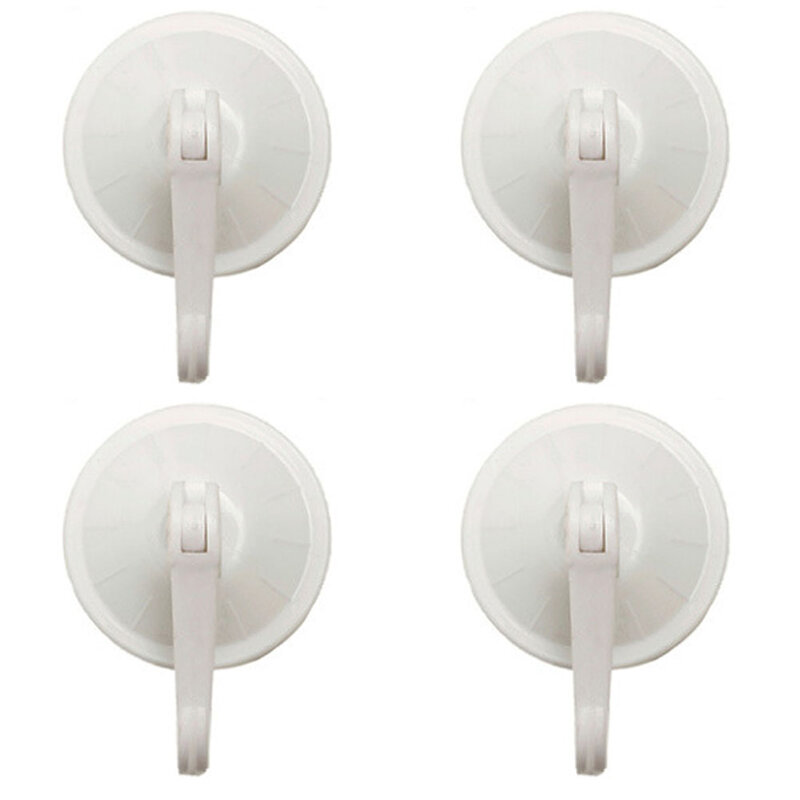 4Pcs 5.5cm Round Strong Vacuum Plastic Holder Suction Cup Seamless Hook Hanging Removable Bathroom