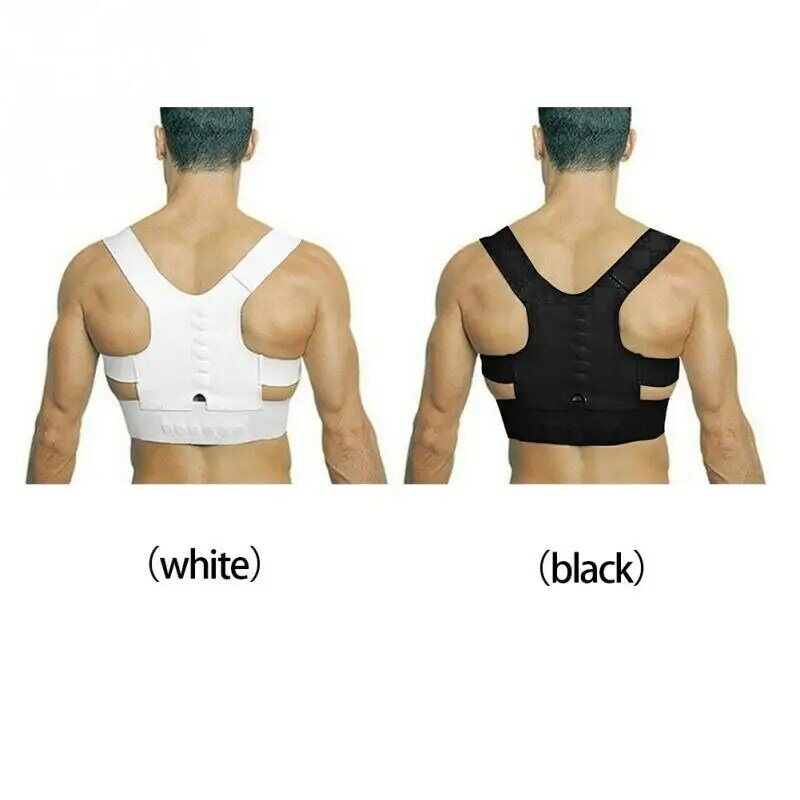 Ajustável Magnetic Suporte Posture Corrector Back Pain Brace Belt Acessório De Fitness