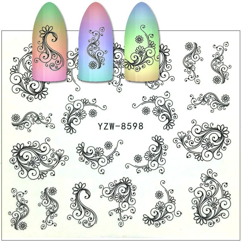Water transfer Art Nail Sticker Water film paper for nail products Valentine's Day Party