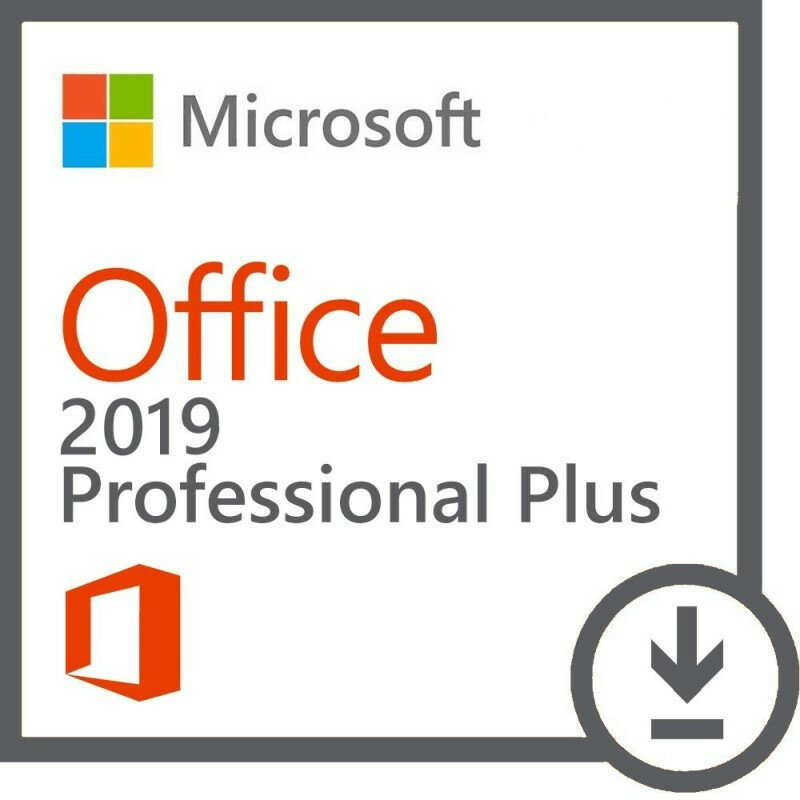 Microsoft office 2019 profissional mais licença | 1 dispositivo, windows 10 pc chave do produto baixar