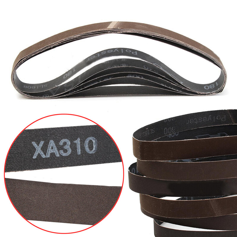 6pcs  1''x30'' 180/240/320/400/600/800Grit Sanding Belts Set Sander Power Tools