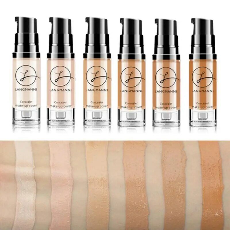 Liquid Foundation Concealer Brightening Skin Color Waterproof Moisturizer Oil-control Long-lasting Makeup BB&CC Cream Concealer