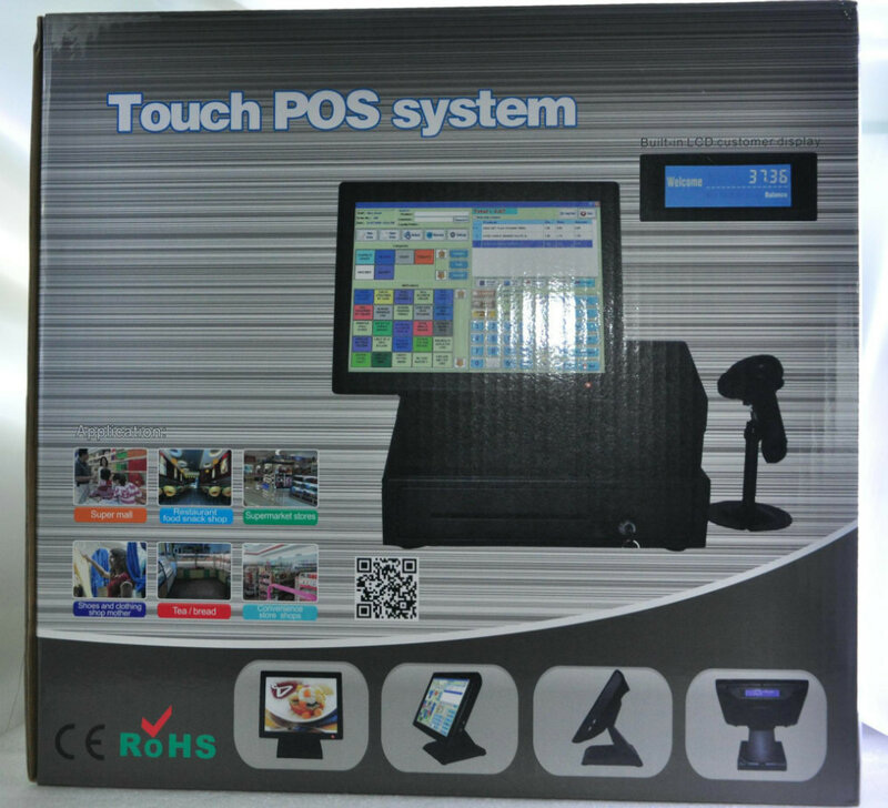 new stock 15.6 inch double screen pos system