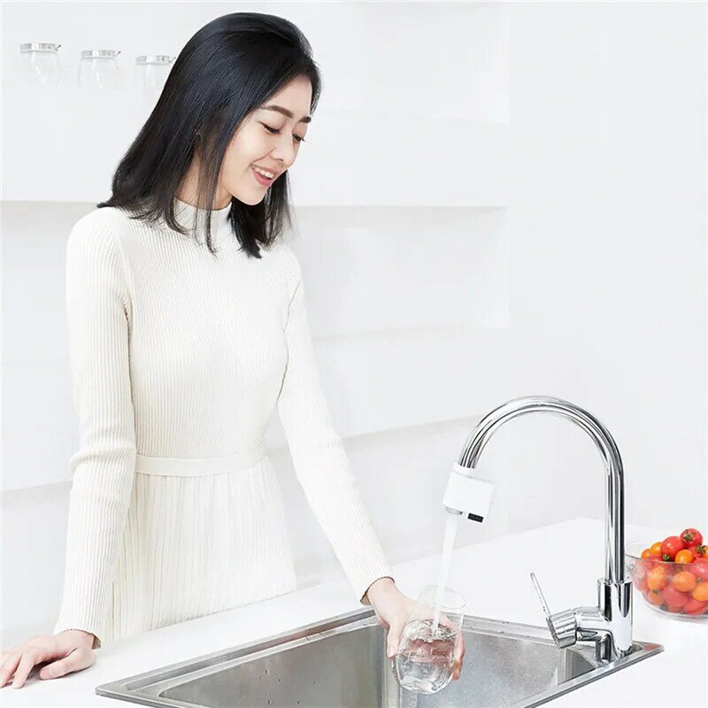 Nueva automático de sentido de infrarrojos de inducción de agua Dispositivo de ahorro de agua ajustable difusor para la cocina cuarto de baño grifo para Xiaomi