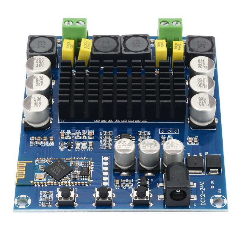 TPA3116D2 120Wx2 Wireless bluetooth 4.0 Audio Receiver Digital Amplifier Board DC12V-24V Digital Amplifier Module