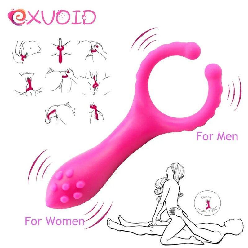 EXVOID ペニス振動クリップバイブレータ大人のおもちゃ女性男性カップルいちゃつく乳首マッサージ G スポット膣クリトリス刺激