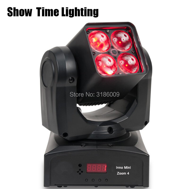 Good Effect Dj Led RGBW 4 IN 1 Led moving head light adjust degree Beam&zoom function professional stage KTV DJ Party lite