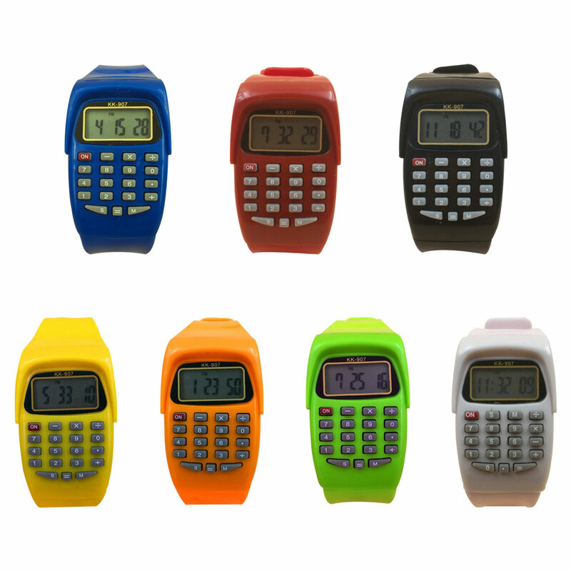 Artefacto de examen para niños, reloj de pulsera cuadrado Digital deportivo, calculadora, herramienta de examen, regalo para niños