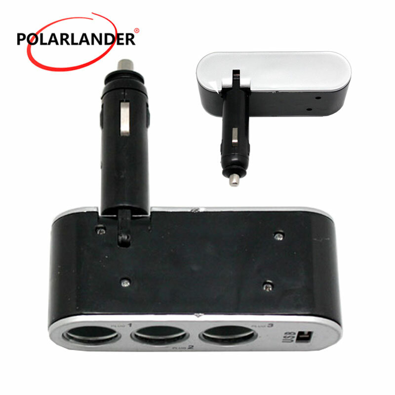 Adaptador de enchufe automático para coche, Cargador USB Universal con indicador de potencia, 3 puertos, 12V, divisor de enchufe