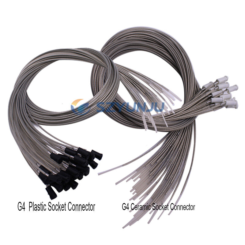 โคมไฟฐานซ็อกเก็ต G4 Light Holder Connector 50/100/200/500 ซม. เซรามิค/พลาสติก LED หลอดไฟฮาโลเจนอุปกรณ์เสริม PVC