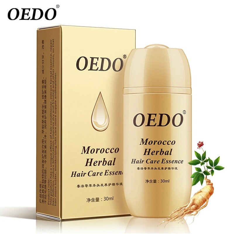 OEDO Morocco Herbal Ginseng Hair Care Essence Treatment For Men And Women Hair Loss Fast Powerful Hair Growth Serum Repair root