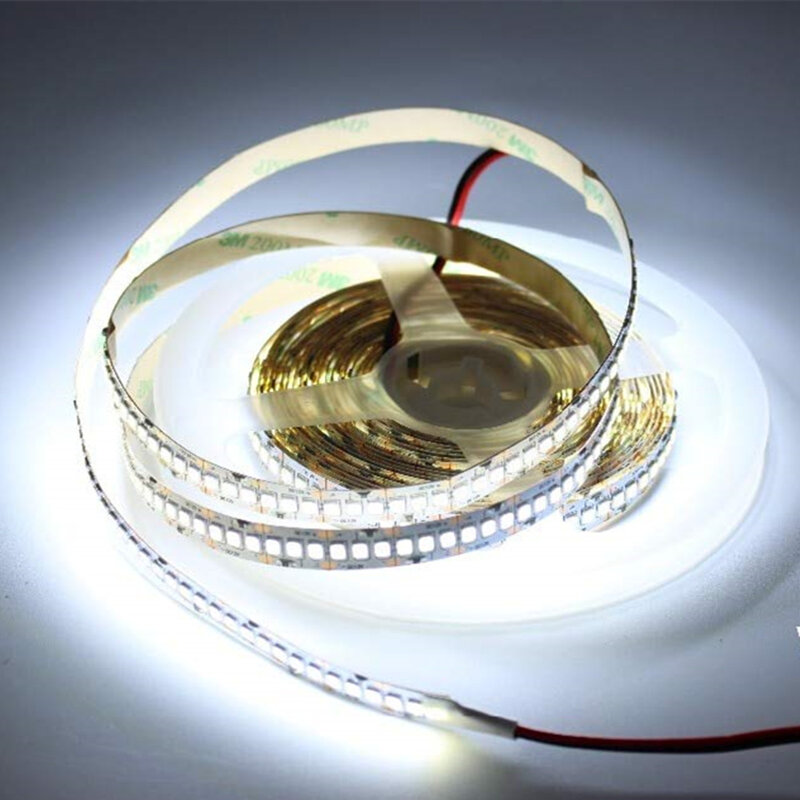 LED ストリップ 2835 SMD 240 LEDs/メートル 5 メートル 300/600/1200 Led DC12V 高輝度柔軟な LED ロープリボンテープライトウォームホワイト/コールドホワイト