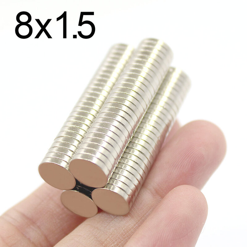 20/50/100/200/500Pcs 8x1.5 Neodymium Magnet 8mm x 1.5mm N35 NdFeB Round Super Powerful Strong Permanent Magnetic imanes Disc