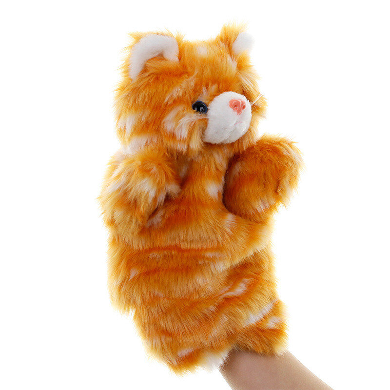 Marionnettes à main d'animaux en forme de chat, jouets d'apprentissage précoce pour enfants, marionnettes pour raconter des histoires