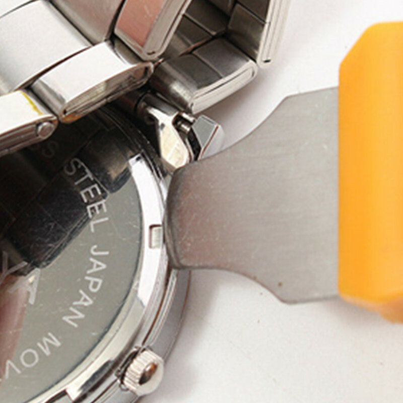 Outil d'ouverture du dos de la montre, bijoutier horloger plastique + acier inoxydable couteau réparation outil d'ouverture du cadran de la montre
