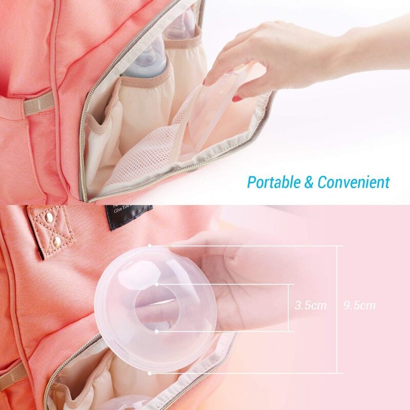 1/2 แบบพกพา Breast Milk Saver เต้านมนม BPA ฟรีซิลิโคน Breast SHIELD Manual Breast PUMP