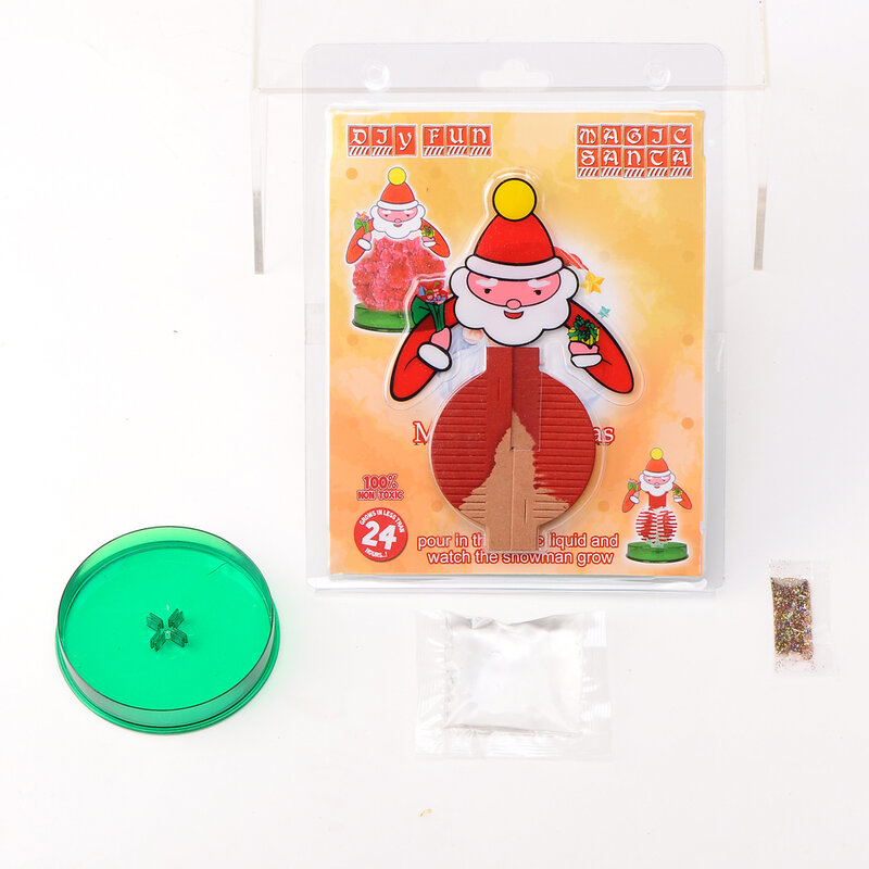 Árbol de Navidad de Papá Noel para niños, Kit de crecimiento mágico rojo de 15x10cm, 2019