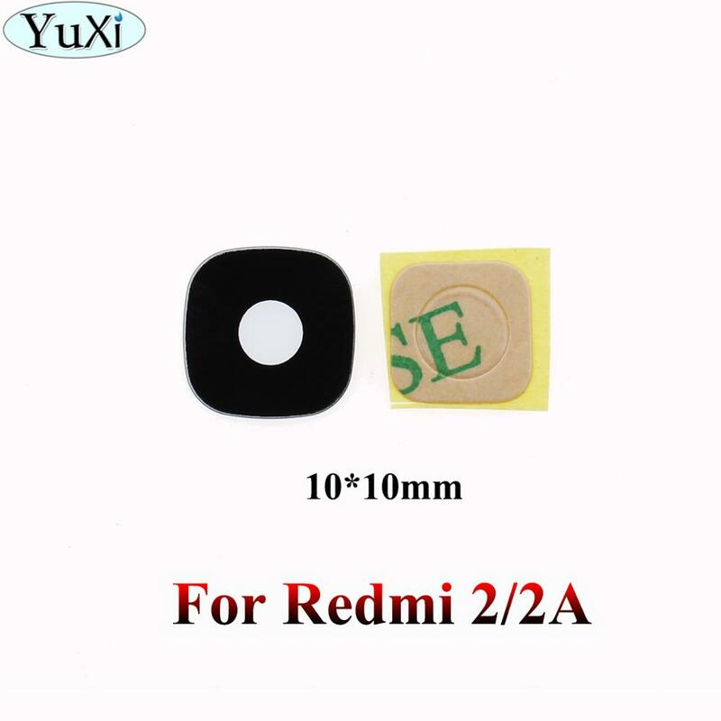 YuXi สำหรับ Xiaomi สำหรับ Redmi 1 1 S 2A 3 4A 4X4 4 pro 6A 5 Plus สำหรับ redmi หมายเหตุ 2 3 4 5 5A ฝาครอบเลนส์ด้านหลังกล้องเลนส์กาว